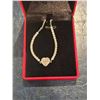 Image 3 : 1.00ct Moissanite stone heart shaped bracelet