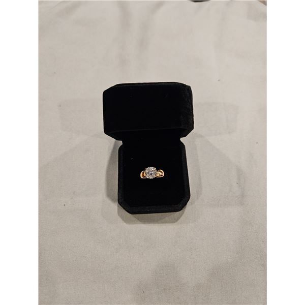 2.0ct Simulated diamond solitaire ring