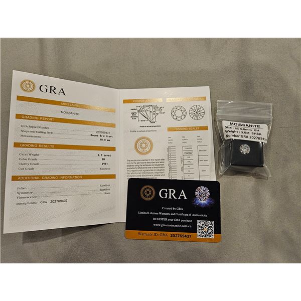 3.0Ct Moissanite stone