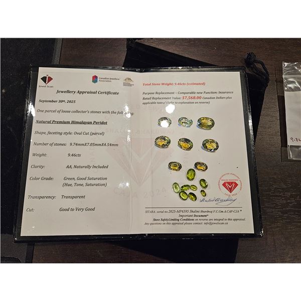 Premium Himalayan Peridot- Oval shaped