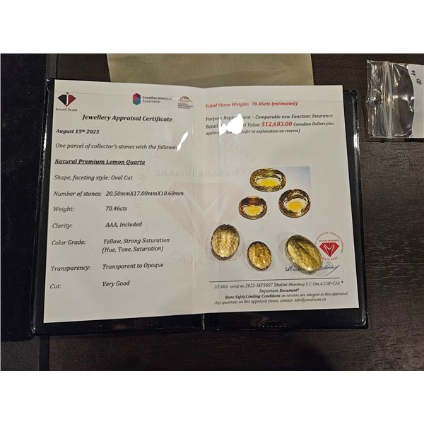 Premium Lemon Quartz- Oval shaped