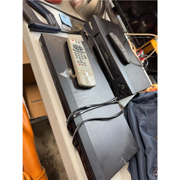 VHS and DVD player