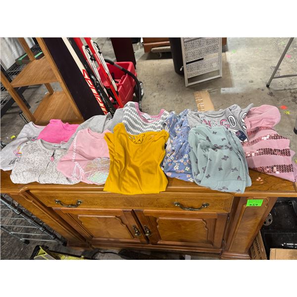 Assorted girls clothing