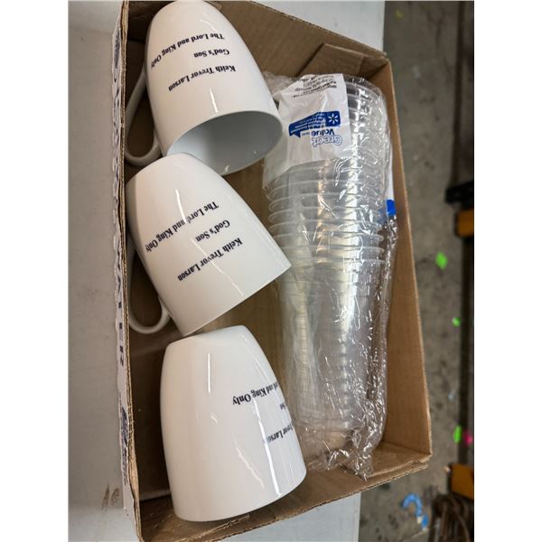 Mugs and disposable cups