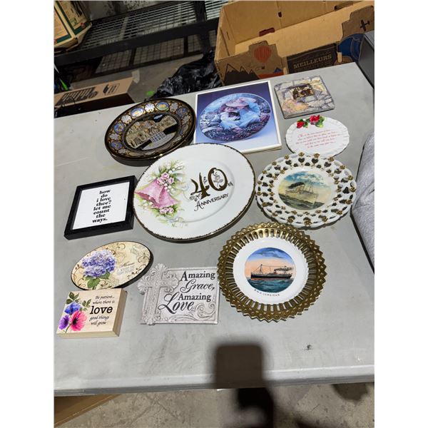 Collector plates and decor