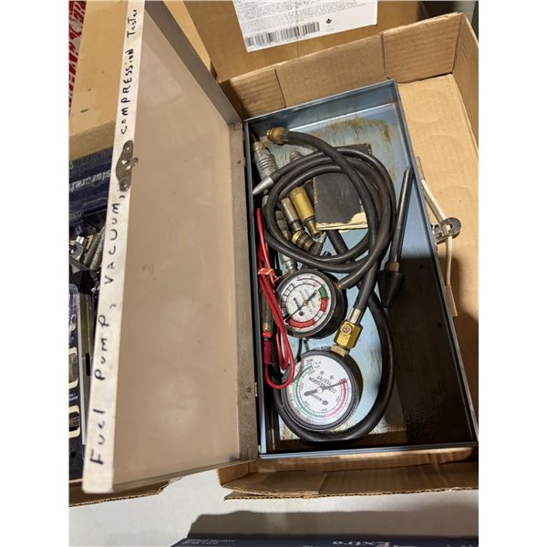 Fuel pump and compression pressure tester