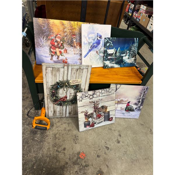 Christmas canvases