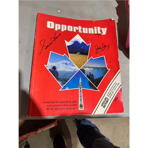 Opportunity in Canada Book signed