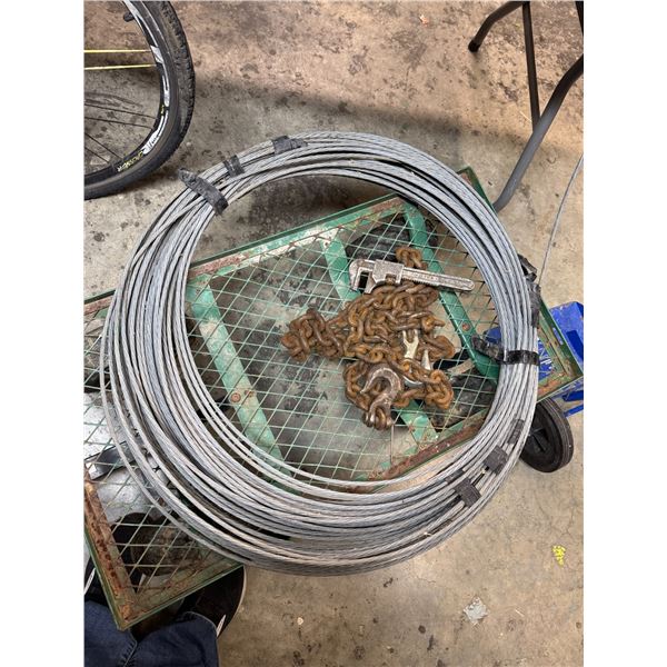 Cable chain, and wrench