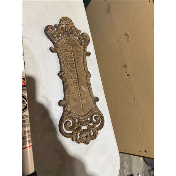 Cast iron thermometer missing temperature gauge