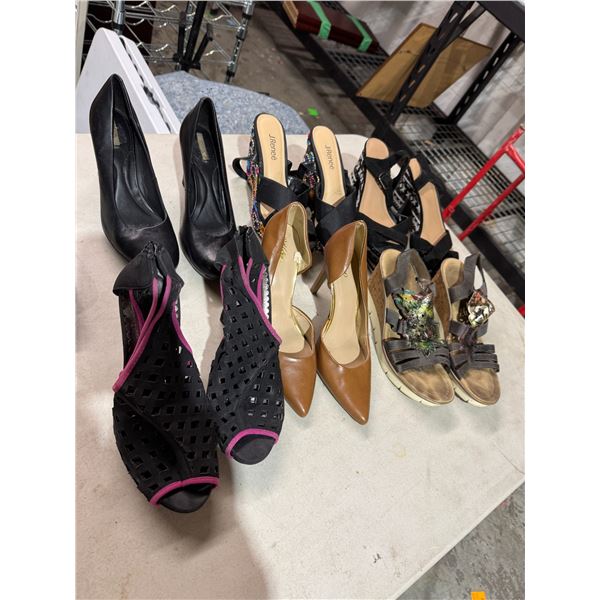 Assorted shoes, size 9, Ish