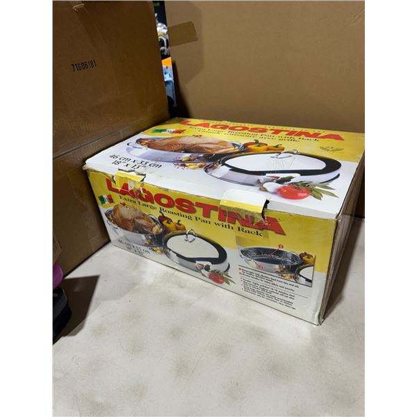 Lagostina extra large roasting pan with rack