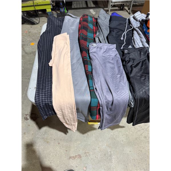 Assorted leggings Adidas athletic works, and other size medium Ish