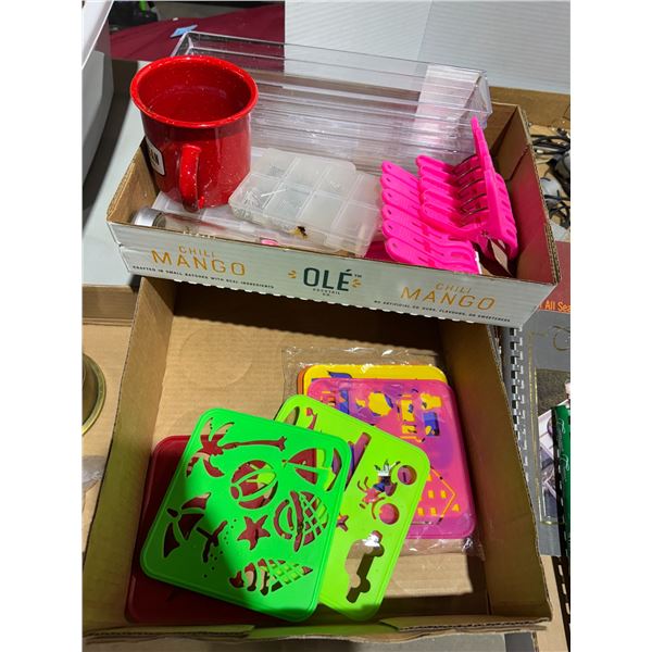 Stencils clothes, bags, organizers