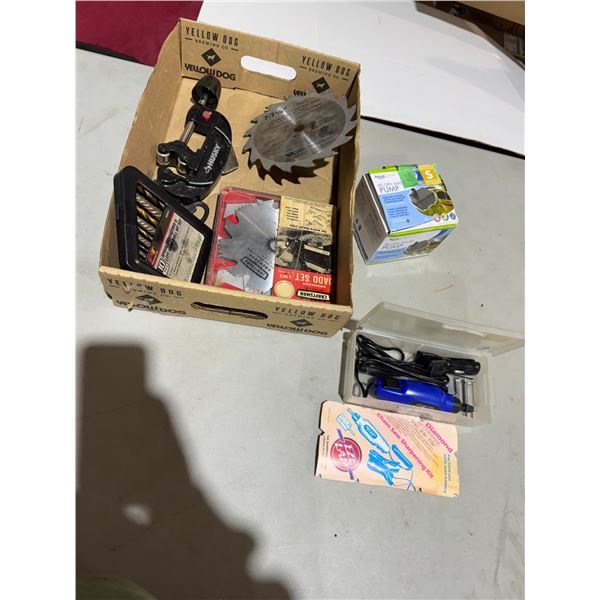 Saw blades, drill, bits, chainsaw, sharpening, item, pump, husky cutter, etc.