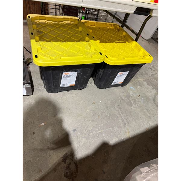 2 storage bins 102 L tough totes