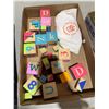 Image 1 : Wooden alphabet and number blocks