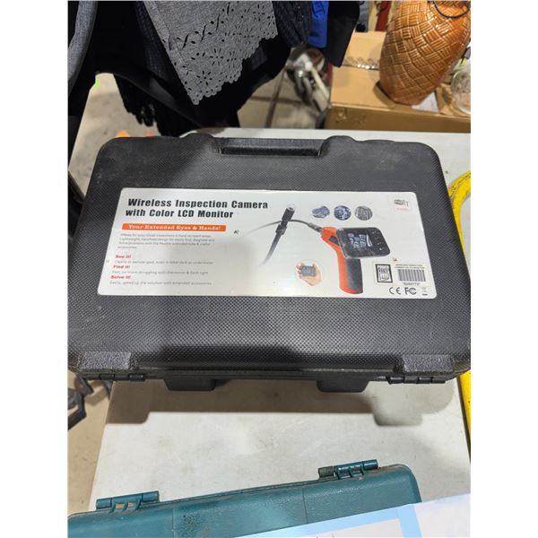 Wireless inspection camera with color LCD monitor