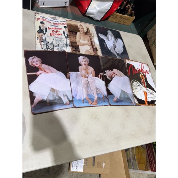Marilyn tin signs