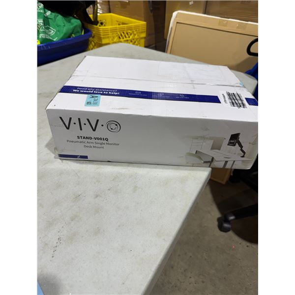 New VIVO stand – V001Q pneumatic arm, single monitor desk mount