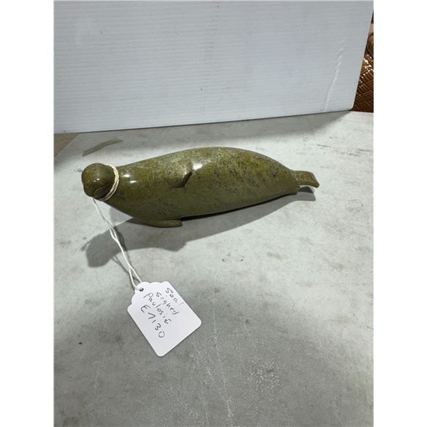 Inuit seal. signed. chipped tail