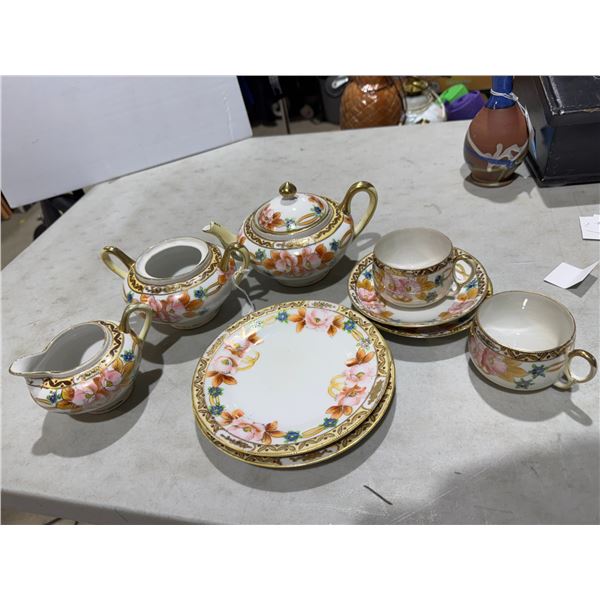 Antique nippon 10 piece tea  set