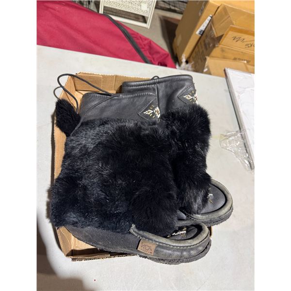 Size 7, made in Canada mucklucks