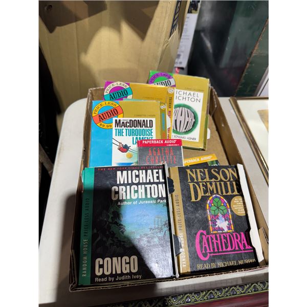 A lot of books on cassette