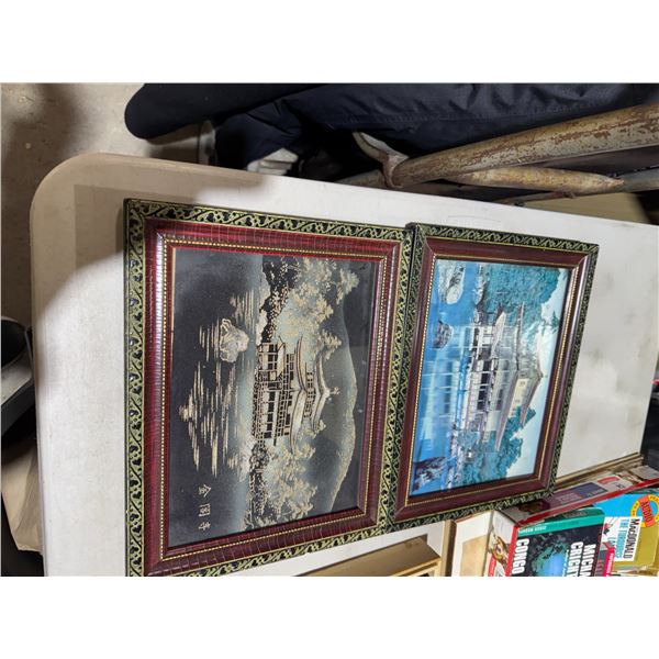 2 framed temple prints