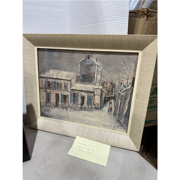 Vintage Litho print Maurice UTRILLO 14" x 17"