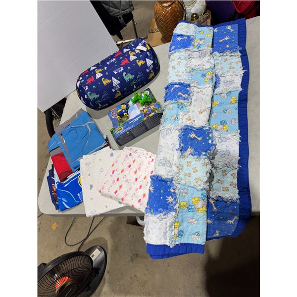 Paw patrol toys, and children's bed