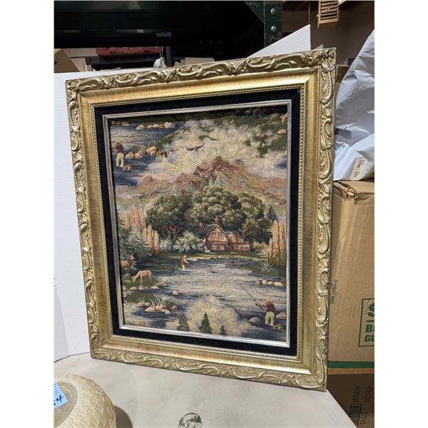Vintage frame tapestry 22" x 26"