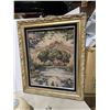 Image 1 : Vintage frame tapestry 22" x 26"