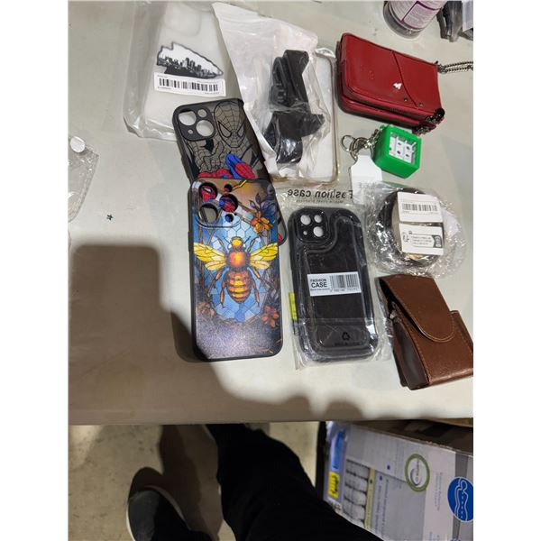 Phone cases and keychains