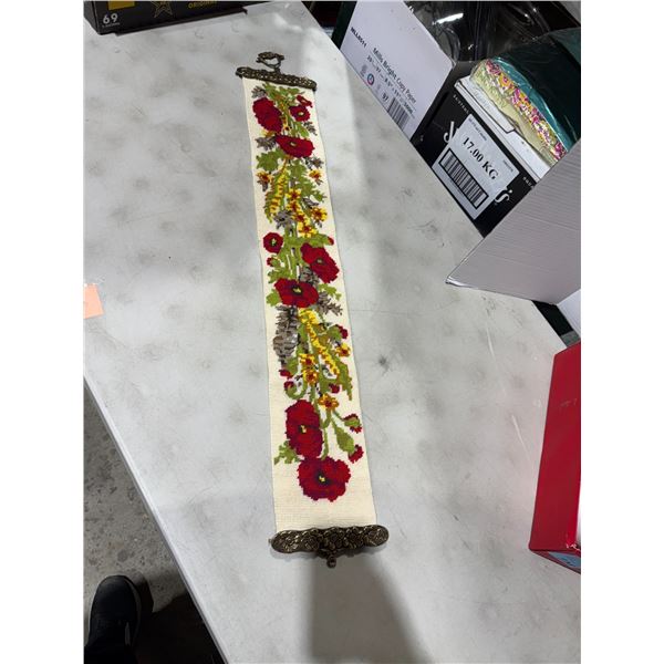 Poppy pattern, Vintage cross stitch