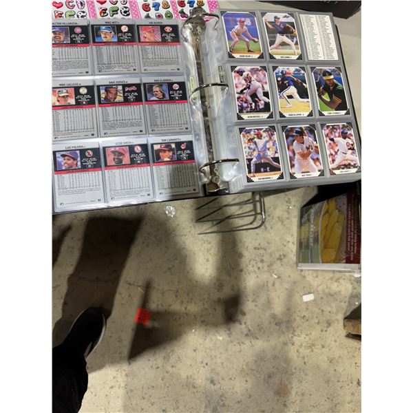 Baseball binder and cards