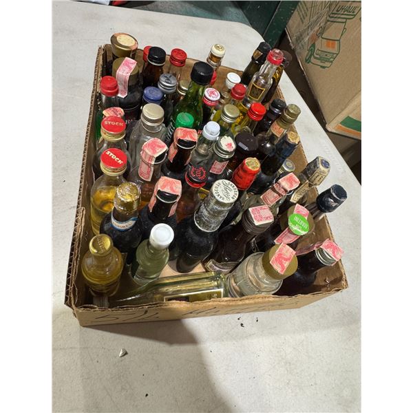 Vintage airplane bottles and contents