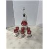 Image 1 : B bohemian Crystal decanter and glasses