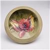 Image 1 : Moorcroft Pottery Footed Bowl, Orchid Pattern