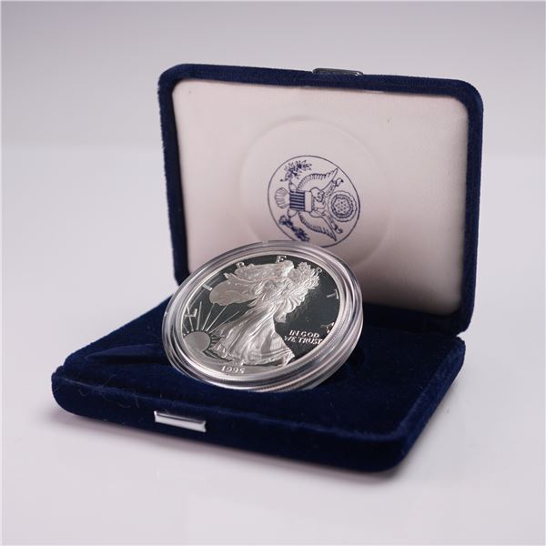 1995-P United States Mint American Silver Eagle Type 1 Proof Dollar Coin