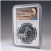 Image 1 : 2023 Oglala Lakota Sioux Nation One Dollar Coin NGC Graded MS 69 ANTIQUED