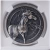 Image 2 : 2023 Oglala Lakota Sioux Nation One Dollar Coin NGC Graded MS 69 ANTIQUED