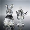 Image 2 : 2pc Swarovski Crystal Figurines, Mother Rabbit & Rooster