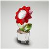 Image 2 : 3pc Swarovski Crystal Flower Figurines and Note Holder