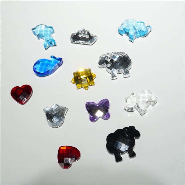 6pc Set of Swarovski Crystal Mini Figurines and Magnets