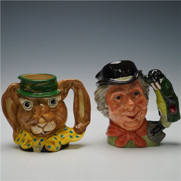 2pc Royal Doulton Large Character Jugs, D6600 & D6776