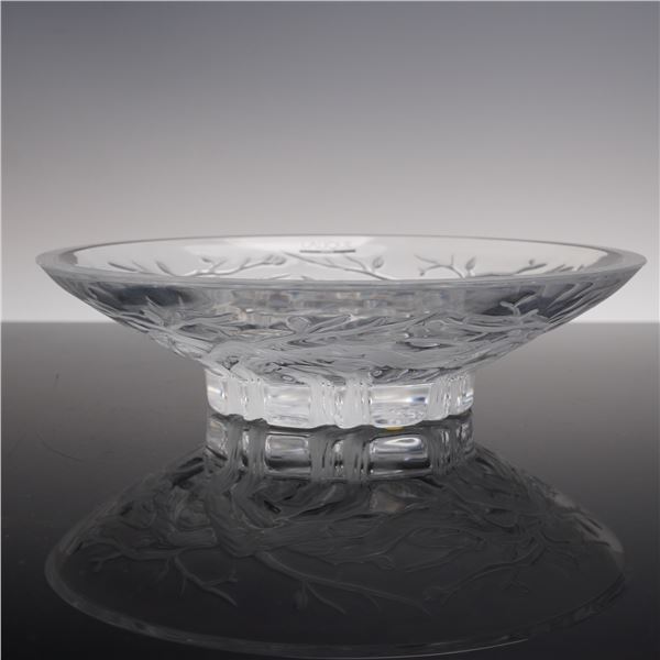 Lalique Crystal Ronces (Brambles) Center Bowl