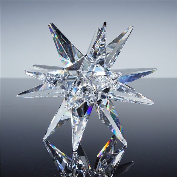 Swarovski Silver Crystal Candle Holder, Medium Star