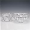Image 1 : 2pc Orrefors and Mikasa Crystal Bowls