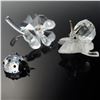 Image 1 : 3pc Swarovski Crystal Nature Figurines, Snail, Ladybug, Clover